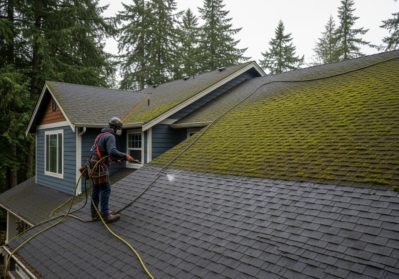 Roof Cleaning in Seattle